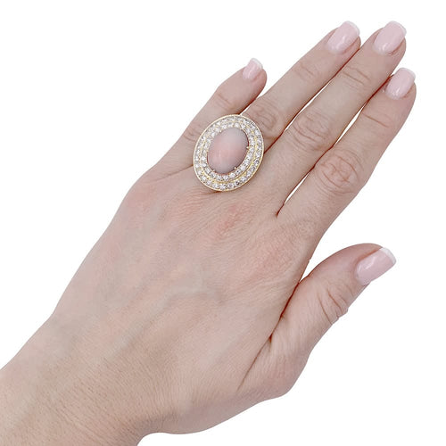 Bague 56 Bague M.Gérard corail, diamants. 58 Facettes 32500