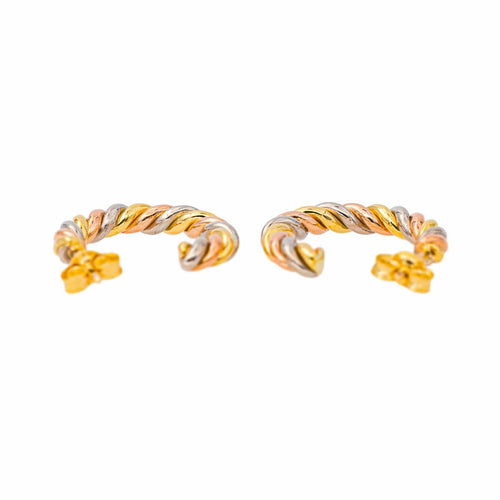 Boucles d'oreilles Boucles d'oreilles Demi créoles Or rose, Or jaune, Or blanc 58 Facettes 4153439CN