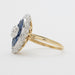 Ring 52 Yellow gold and sapphire ring 58 Facettes