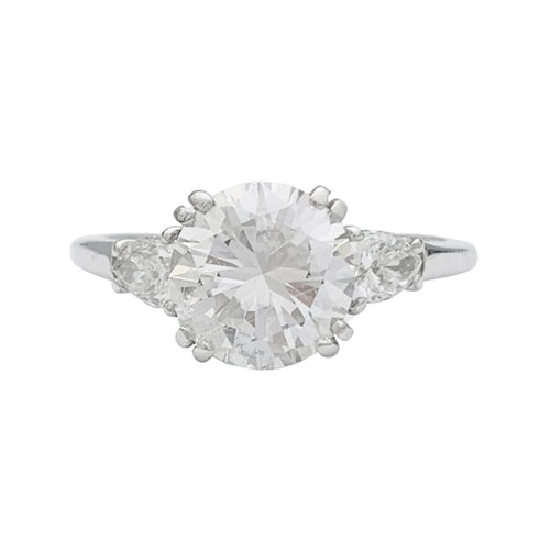 Bague 53 Bague diamant 2 carats, platine. 58 Facettes 31592