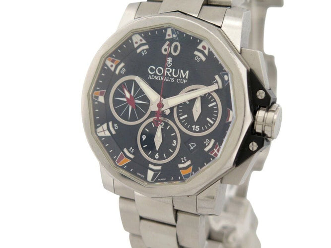 Montre montre CORUM admirals cup challenger 01.0007 chrono 44 mm auto acier 58 Facettes 269317