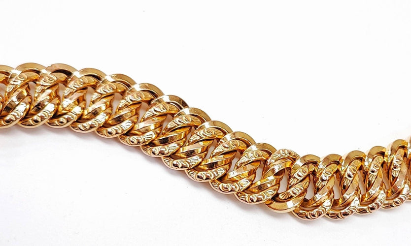 Bracelet Bracelet or jaune maille américaine 58 Facettes Bra.US.1430