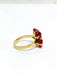 Bague 53 Bague en or, rubis et diamants 58 Facettes