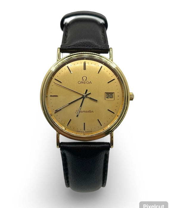 Montre OMEGA - Montre Seamaster or jaune 58 Facettes