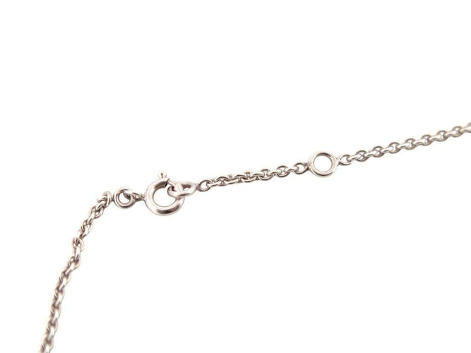 Collier collier HERMES pendentif azur pm chaine d'ancre en argent boite 58 Facettes 267569