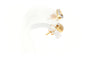 Boucles d'oreilles Boucles d'oreilles en or jaune et blanc serties de diamants 58 Facettes B569