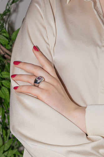 Bague 51 Poiray Bague Thessalie Or blanc Améthyste, Diamant 58 Facettes 3729462CN