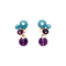 Boucles d'oreilles Boucles d'oreilles Cartier "Délices de Goa" en or rose, améthystes, diamants et turquoises. 58 Facettes 34814