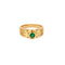 Bague 52 Bague Van Cleef & Arpels vintage en or jaune et émeraude 58 Facettes