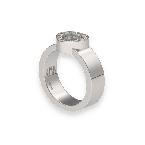 Bague 53 Bague Chopard Happy Diamonds Or Gris 18k Diamants de 2021. Taille 53. Ref : 822936 58 Facettes FB10384