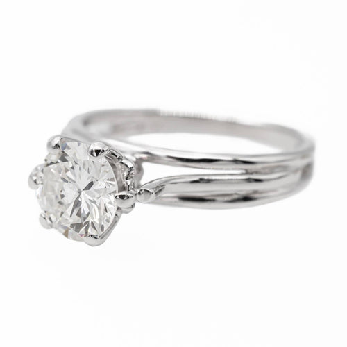 Bague 50 Bague Solitaire Or blanc Diamant 58 Facettes 2537614CN