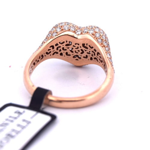 Bague 53 Bague cœur en diamant 58 Facettes