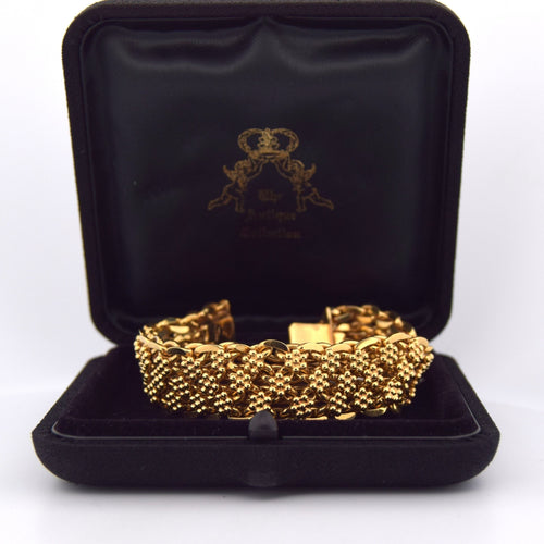 Bracelet Bracelet maille tressée en or jaune 18 kt 58 Facettes BR111