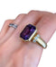 Ring 55 Important ring, in yellow gold, amethyst and diamonds 58 Facettes