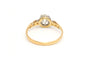 Bague 54 Bague Art Déco en or jaune 18 carats sertie de diamants "taille" brillant (+-0,68 ct) 58 Facettes B678