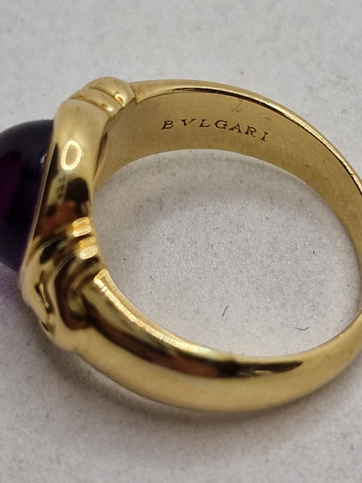 Bvlgari Parentesi Ametiste Ring Yellow Gold 750 58 Facettes