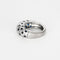 Bague 54.5 Bague jonc or blanc, diamants et saphir 58 Facettes 240817
