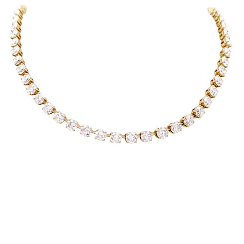 Collier Collier rivière Cartier, or jaune et diamants. 58 Facettes 35138