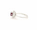 Bague Bague en or blanc avec rubis du Mozambique de 1,12 ct et diamants 58 Facettes 10477