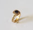 Bague 55 Bague or jaune 18k - Saphir 0.70 carats et perles - Tdd 55/56 - 5.41 grs 58 Facettes