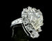 Bague 54 Bague sertie d'un diamant poire de 5 carats 58 Facettes