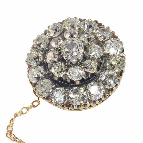 Broche Trésors sentimentaux : broche en diamant victorienne 58 Facettes 22241-0393