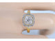 Bague 54 Bague entourage en or jaune avec diamants 58 Facettes 2153