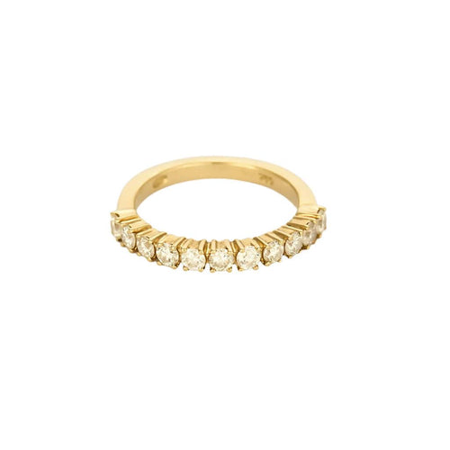 Bague 53,5 Bague semi-alliance en Or jaune et diamants 58 Facettes TAR1278X2