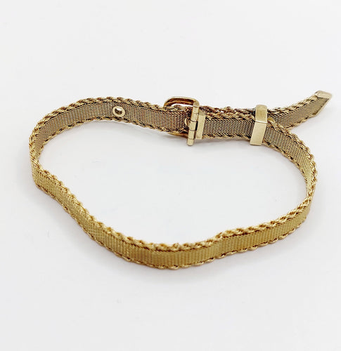 Bracelet Bracelet type ceinture en or 14k (circa 1950) 58 Facettes A06591