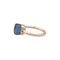 Bague 51 Bague Pomellato, « Nudo Petit», or blanc, or rose, topaze blue London. 58 Facettes 34988