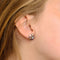 Boucles d'oreilles Boucles d Oreille Rubis Saphir 58 Facettes