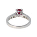 Ring 53 Diamond and ruby ​​ring 58 Facettes 1865