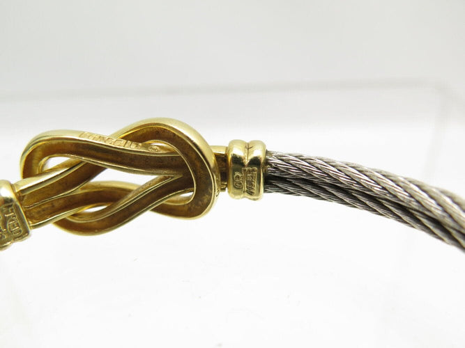 Bracelet vintage bracelet FRED force 10 infinie gm or jaune 18k acier t16.5 58 Facettes 271707