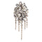 Broche Splendeur florale antique : broche de corsage Trembleuse avec diamants, 1860 58 Facettes 21028-0240