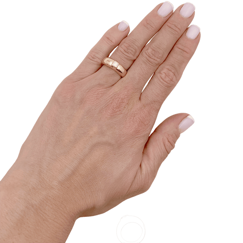 Bague Bague Chaumet, "Anneau", or jaune, diamant princesse. 58 Facettes 34586