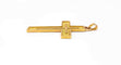 Croix en or jaune massif 58 Facettes CROIX-1414