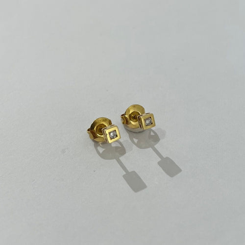 Boucles d'oreilles Boucles d’oreilles or jaune diamant 58 Facettes