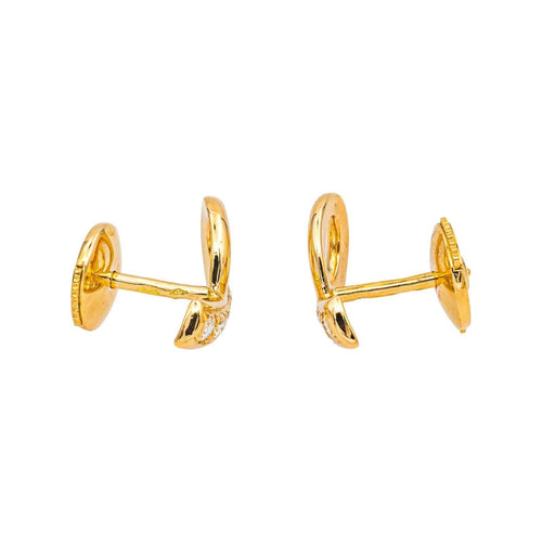 Boucles d'oreilles Boucles d'oreilles Puces Or jaune Diamant 58 Facettes 4890808CN