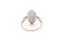Bague contemporaine en or blanc 18 carats sertie de diamants "taille" brillant (+-0.14ct)