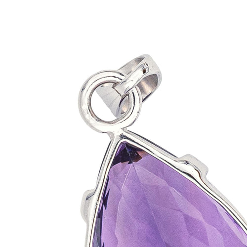 Pendentif Pendentif Or blanc Améthyste 58 Facettes 3944480CN