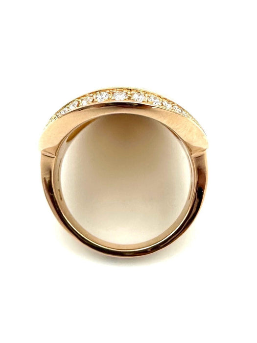 Bague BULGARI - Collection Intarsio bague en or rose nacre et diamants 58 Facettes