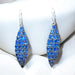 Boucles d'oreilles boucles d'oreilles serties saphirs et brillants or 58 Facettes 7673 A