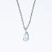 Collier Collier solitaire or blanc et diamant poire 0.60 ct 58 Facettes 240 570