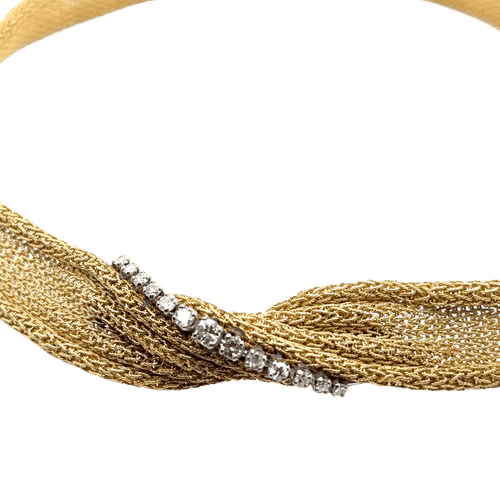 Collier Collier Draperie Or Jaune - Époque 19éme 58 Facettes 1.0000154/1