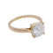 Bague 53 Bague solitaire en or rose, diamant 1,56 carats. 58 Facettes 32362