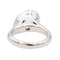 Bague 53 Bague Or blanc Aigue marine, Diamant 58 Facettes 3655097CN