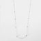 Collier Collier or blanc chaine alternée de diamants 58 Facettes 3674