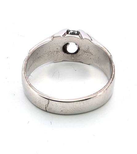 Bague 62 bague en or blanc massif et diamants 58 Facettes