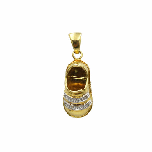 Pendentif charm/pendentif or jaune 750 et diamants chaussure 58 Facettes 1249