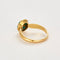 Bague 55 Bague or jaune ciselé, turquoise et pierre violette 58 Facettes EVR25714